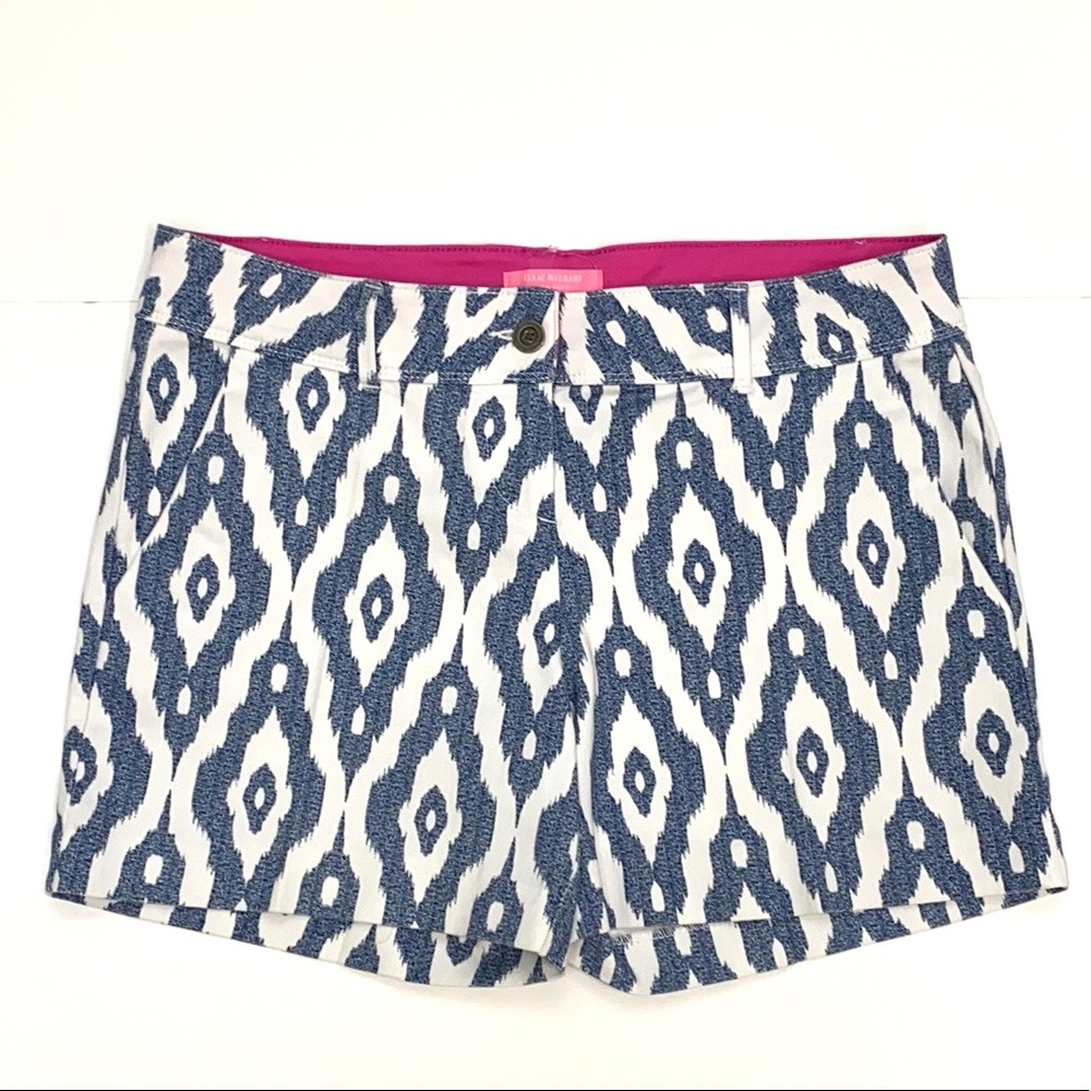 Isaac Mizrahi Women's Blue/White Tailored Short